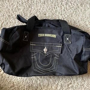 Black True Religion Duffle Bag
